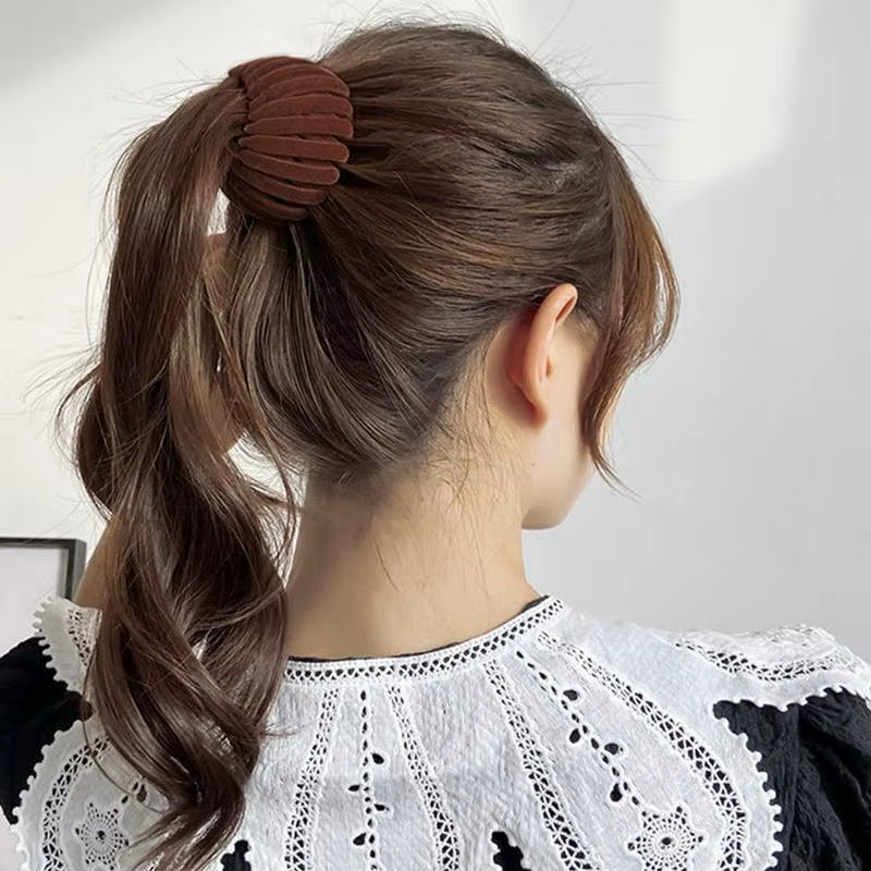 Ponytail Hair Rings Clips Hair Clips Women Bird Nest Shaped Hair Hairpin Simple Magic Lazy Braider Tool Women Hair Accessories